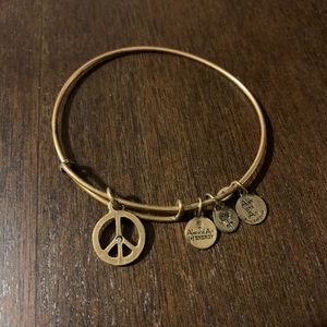 Alex and Ani peace bracelet